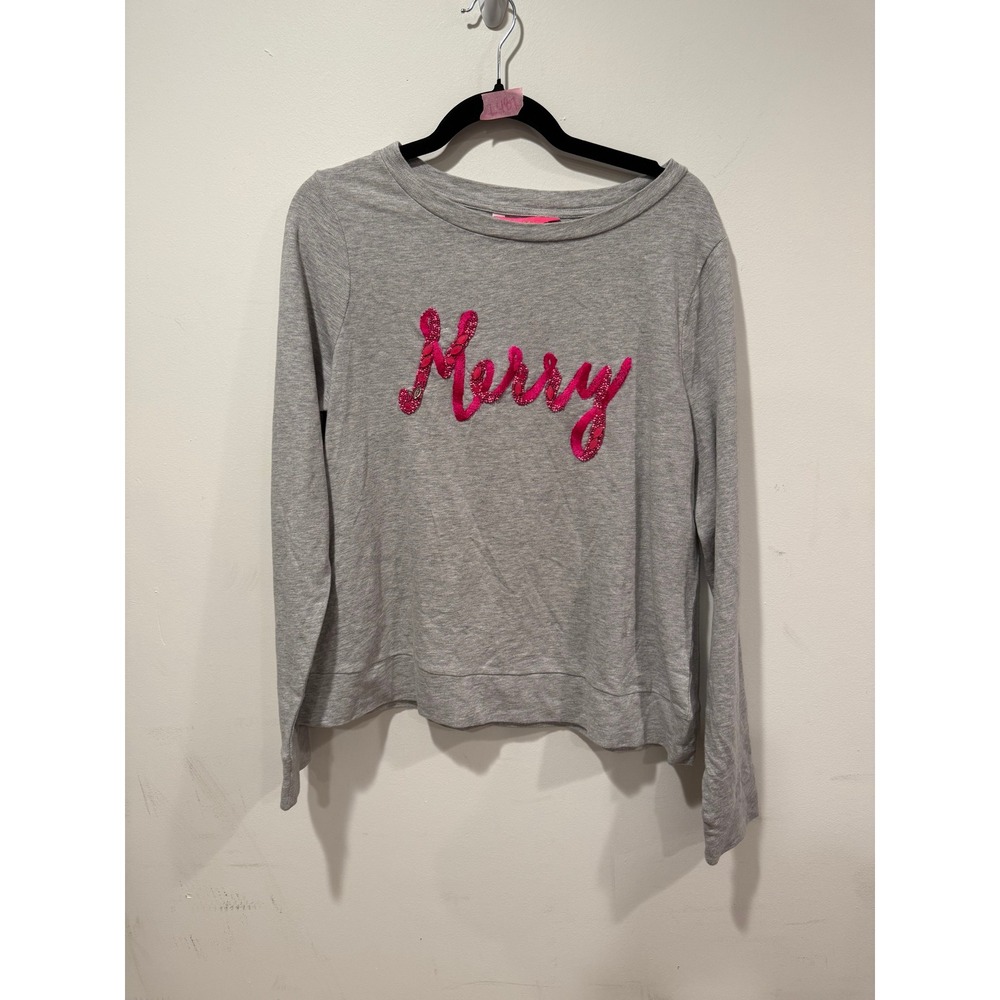 Lilly Pulitzer NWOT Rami "Merry" Sweatshirt - Size Large - Picture 2 of 5